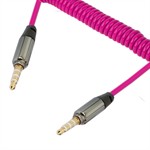 3.5mm Jack AUX Kabel 15cm - 150cm - Magenta